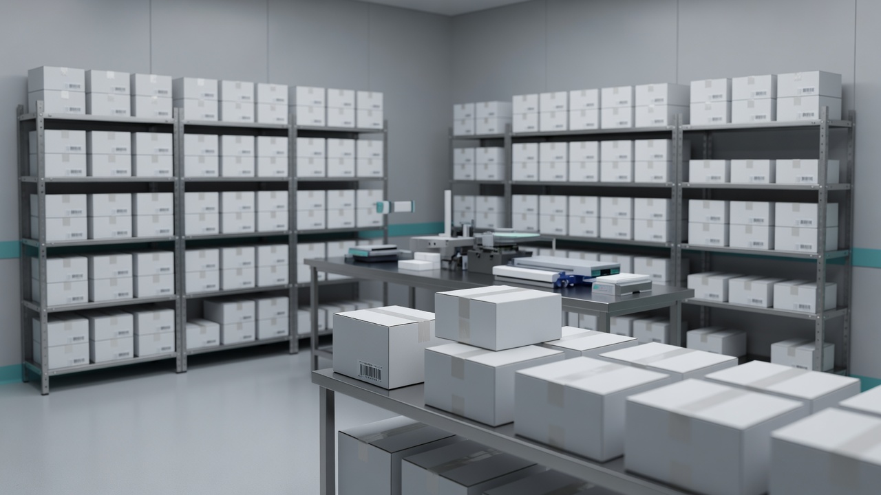 SWB storage and packaging room